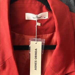 Agnes Orinda Women's Red Blazer